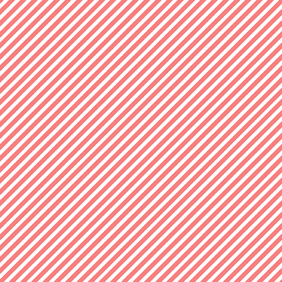 Sweet Shoppe - Candy Stripe in Grapefruit - Andover - A-9236-O1 - Half Yard