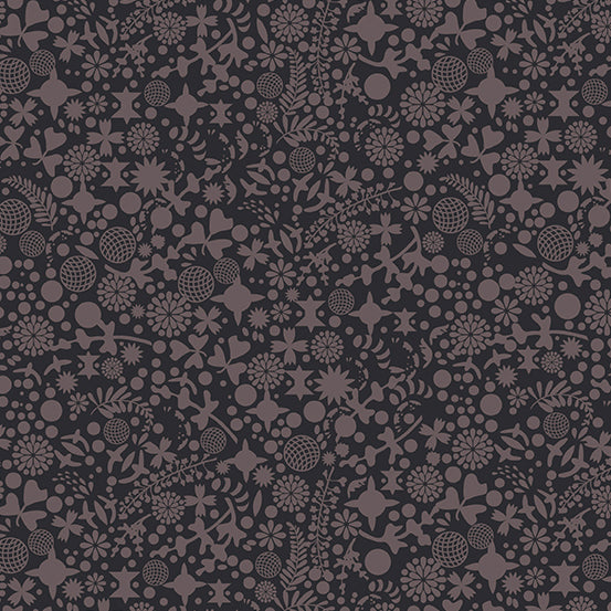Art Theory - End Paper in Charcoal - A-9706-C - Half Yard