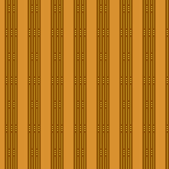  Fabrics from the Attic - Throughline in Rust - Giuseppe Ribaudo for Andover - A-9977-O - Half Yard