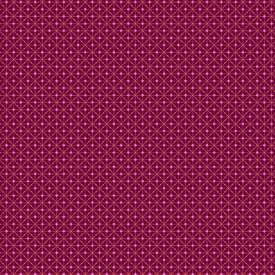 Fabrics from the Attic - Matrix in Mulberry - Giuseppe Ribaudo for Andover - A-9981-P - Half Yard