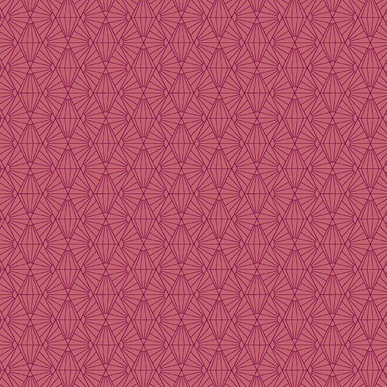 Fabrics from the Attic - Sunshine in Boysenberry - Giuseppe Ribaudo for Andover - A-9982-R - Half Yard
