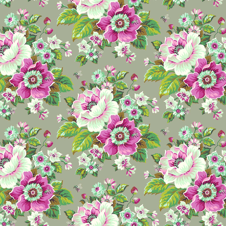 Local Honey - Summertime in Dove - Heather Bailey for Figo Fabrics - 90656-70 - Half Yard