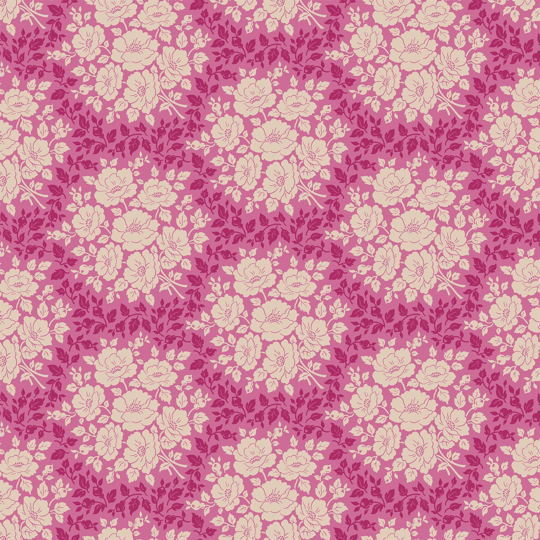 Local Honey - Morning Bloom in Violet - Heather Bailey for Figo Fabrics - 90659-28 - Half Yard