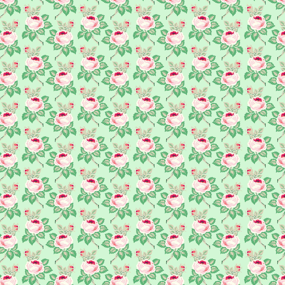 Local Honey - Sweet in Mint - Heather Bailey for Figo Fabrics - 90661-60 - Half Yard