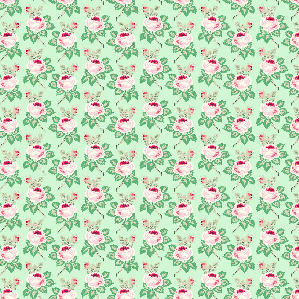 Local Honey - Sweet in Mint - Heather Bailey for Figo Fabrics - 90661-60 - Half Yard