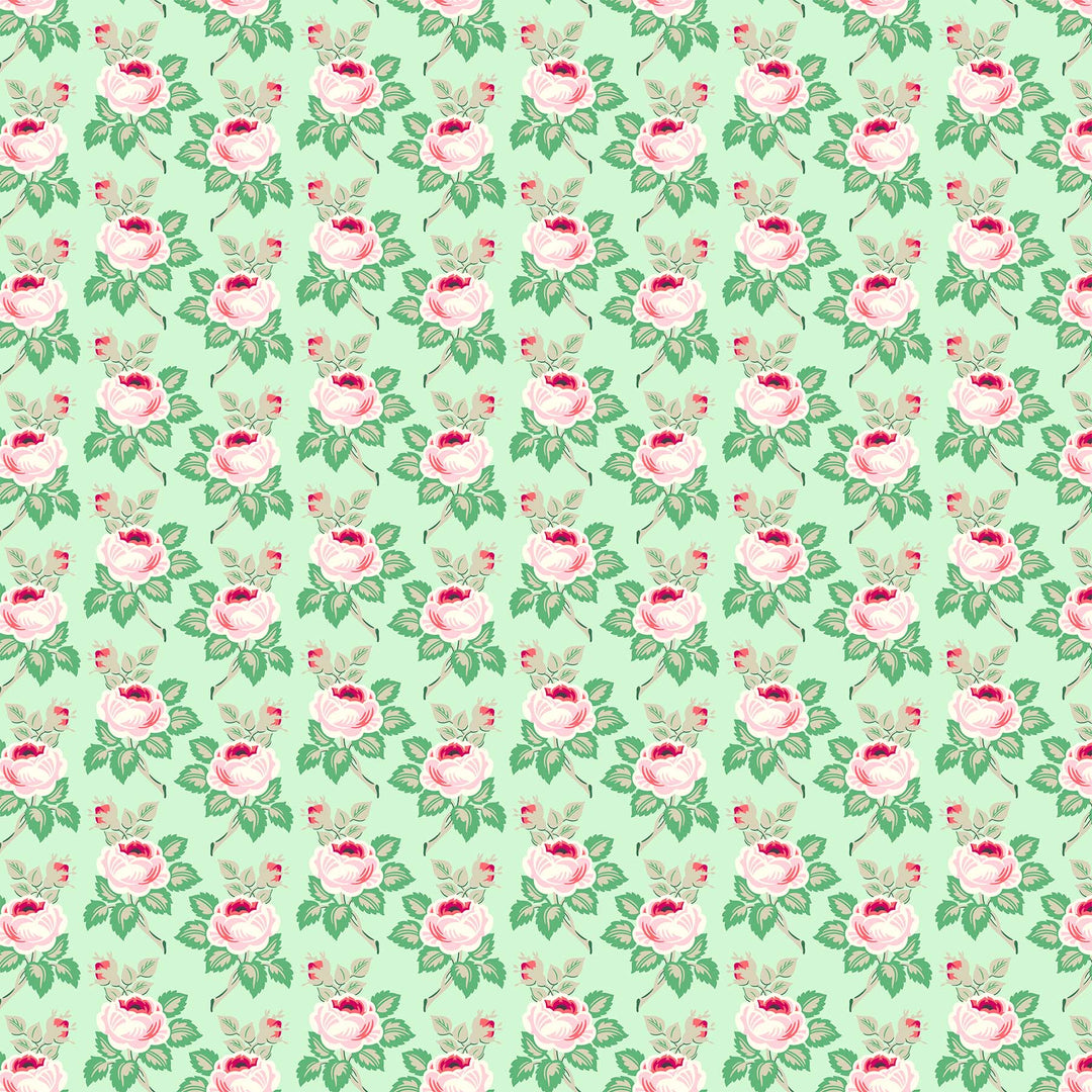 Local Honey - Sweet in Mint - Heather Bailey for Figo Fabrics - 90661-60 - Half Yard