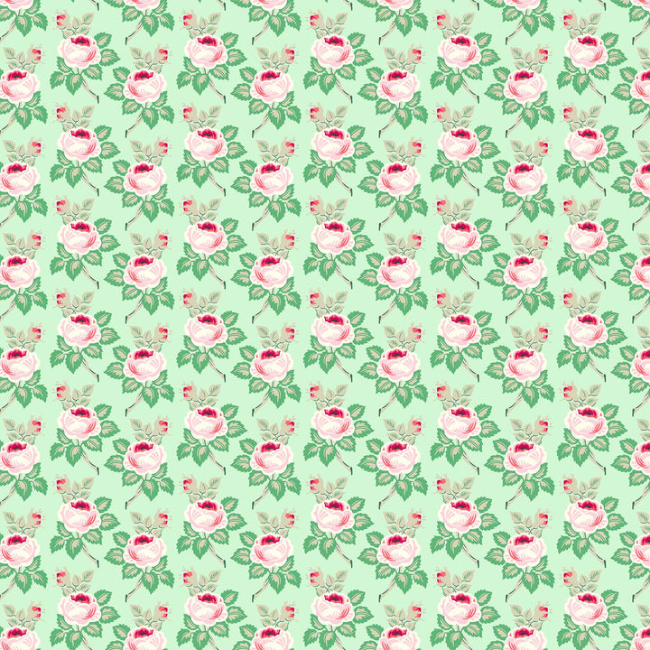 Local Honey - Sweet in Mint - Heather Bailey for Figo Fabrics - 90661-60 - Half Yard