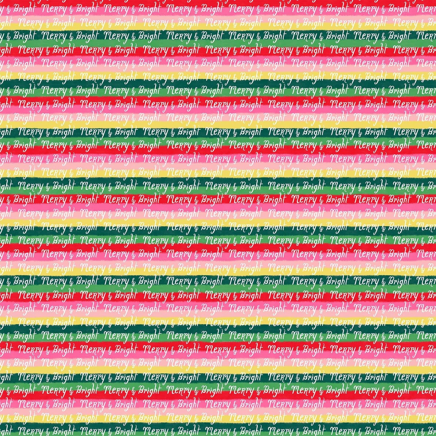 Cotton quilting fabric pattern called 'Stripe in Green Multi'. Part of the 'Merry Kitchmas' fabric collection. Designed by Louise Pretzel for fabric company Figo Fabrics. SKU: 90670-76. 44-45 inch width.