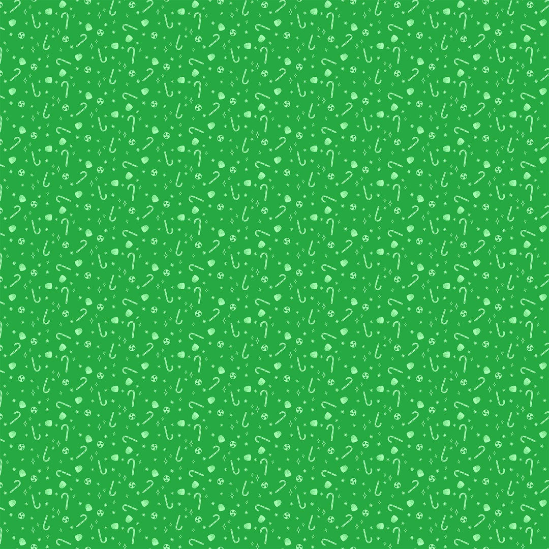 Merry Kitchmas - Candies in Green - 90671-71 - Half Yard