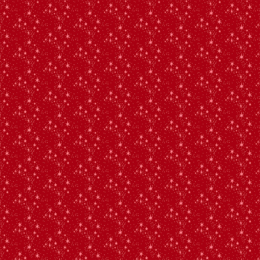 Merry Kitchmas - Stars in Red - 90672-26 - Half Yard