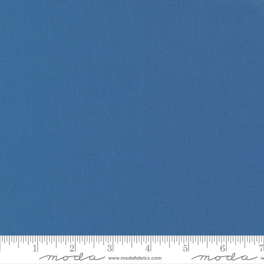 Cotton quilting fabric pattern called 'Sea'. Part of the 'Bella Solids' fabric collection. Designed by Moda Fabrics for fabric company Moda Fabrics. SKU: 9900 138. 44-45 inch width.