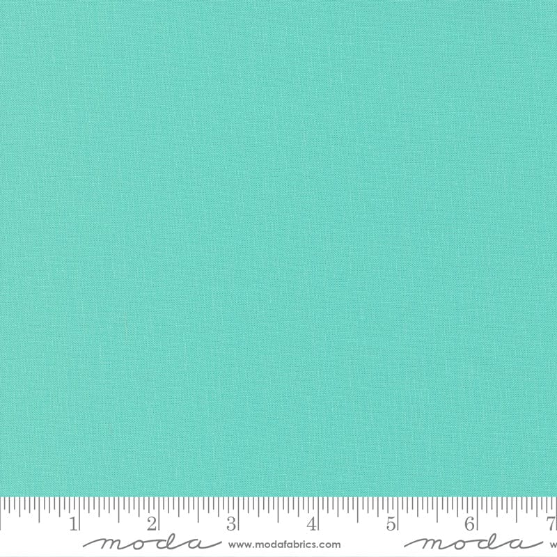 Cotton quilting fabric pattern called 'Seaglass'. Part of the 'Bella Sollids' fabric collection. Designed by Moda Fabrics for fabric company Moda Fabrics. SKU: 9900 378. 44-45 inch width.