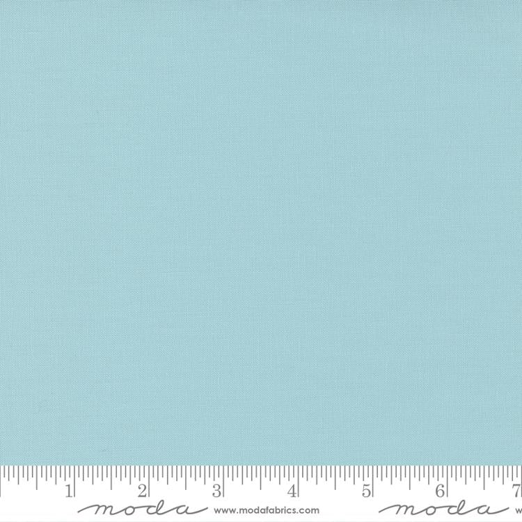 Cotton quilting fabric pattern called 'Mist'. Part of the 'Bella Solids' fabric collection. Designed by Moda Fabrics for fabric company Moda Fabrics. SKU: 9900 37. 44-45 inch width.