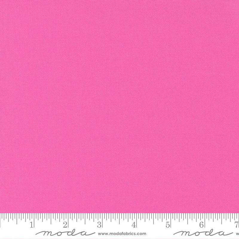 Cotton quilting fabric pattern called 'Peony'. Part of the 'Bella Solids' fabric collection. Designed by Moda Fabrics for fabric company Moda Fabrics. SKU: 9900 91. 44-45 inch width.