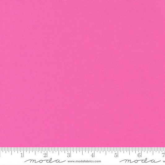 Cotton quilting fabric pattern called 'Peony'. Part of the 'Bella Solids' fabric collection. Designed by Moda Fabrics for fabric company Moda Fabrics. SKU: 9900 91. 44-45 inch width.