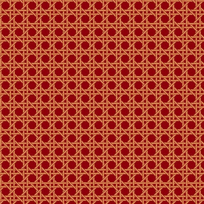 Nonna - Caning in Sun-dried Tomato - Giuseppe Ribaudo for Andover - A-9876-O - Half Yard