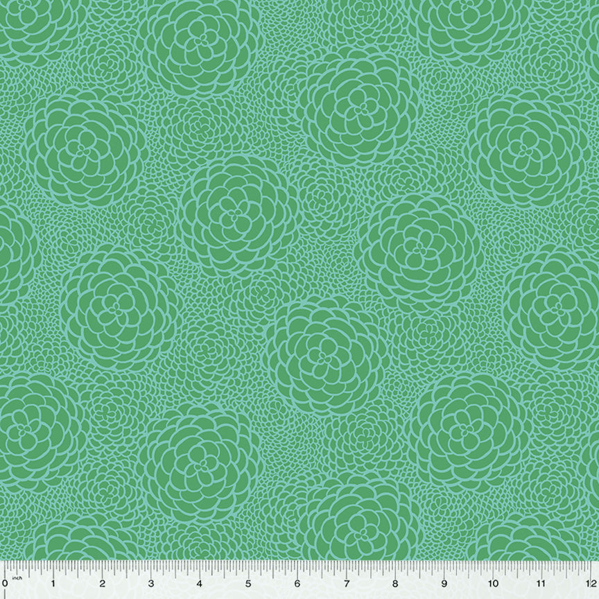 ABC's in Bloom - In Bloom in Jade - 53691-3 - Half Yard