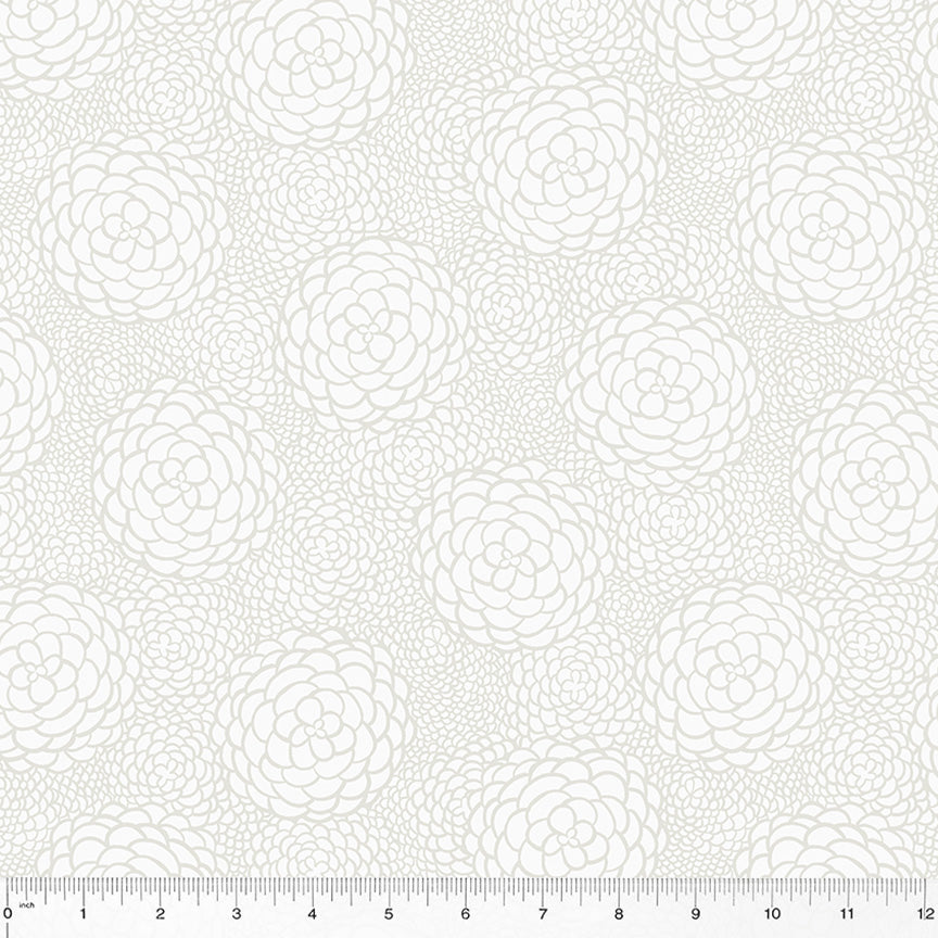 ABC's in Bloom - In Bloom in White - 53691-1 - Half Yard