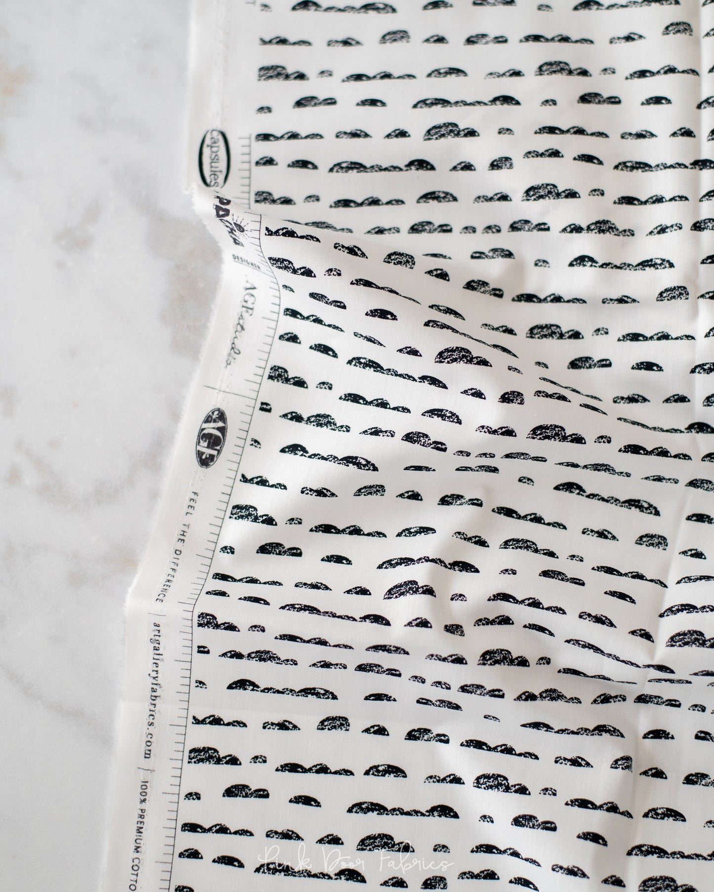 Cotton quilting fabric pattern called 'On the Horizon'. Part of the 'Pacha' fabric collection. Designed by AGF Studio for fabric company Art Gallery Fabrics. SKU: CAP-PA-1411. 44-45 inch width.