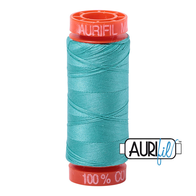 Aurifil Cotton Mako Thread - 50wt - 220m Spool - Light Jade - BMK50 1148