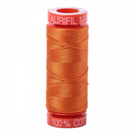 Aurifil Cotton Mako Thread - 50wt - 220m Spool - Pumpkin - BMK50 2150