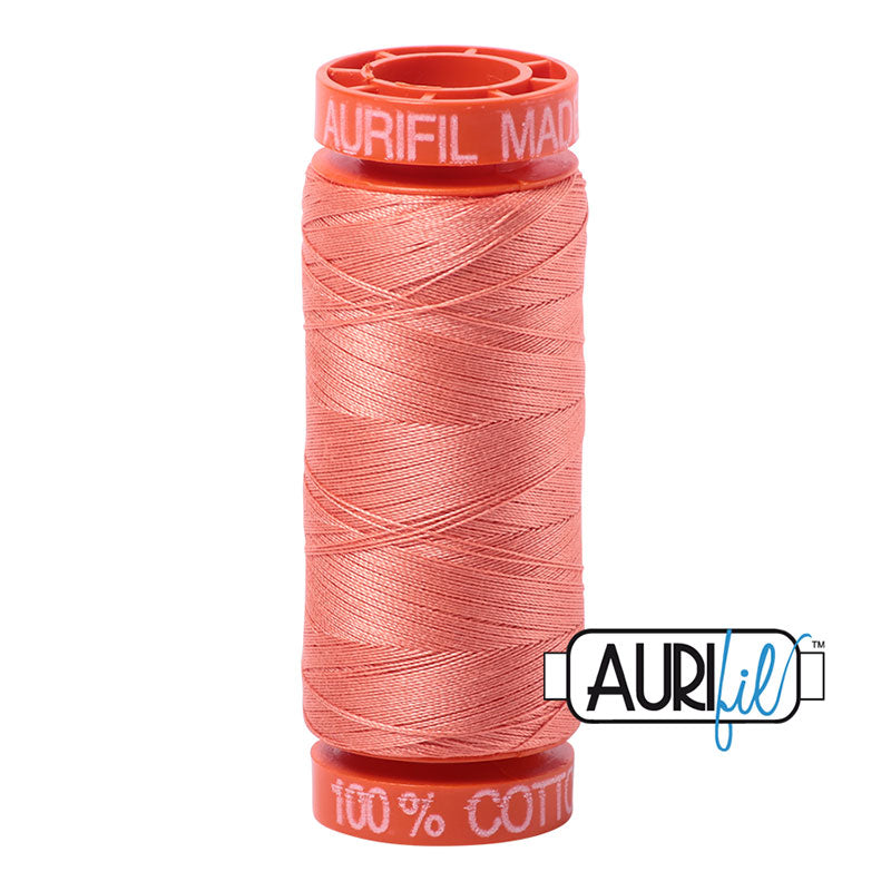 Aurifil Cotton Mako Thread - 50wt - 220m Spool - Light Salmon - BMK50 2220