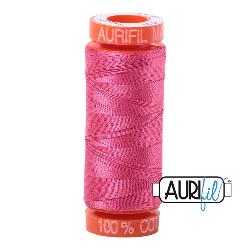 Aurifil Cotton Mako Thread - 50wt - 220m Spool - Antique Rose - BMK50 2530