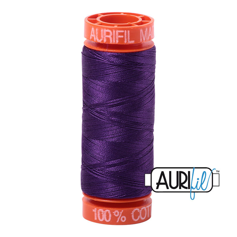 Aurifil Cotton Mako Thread - 50wt - 220m Spool - Medium Purple - BMK50 2545