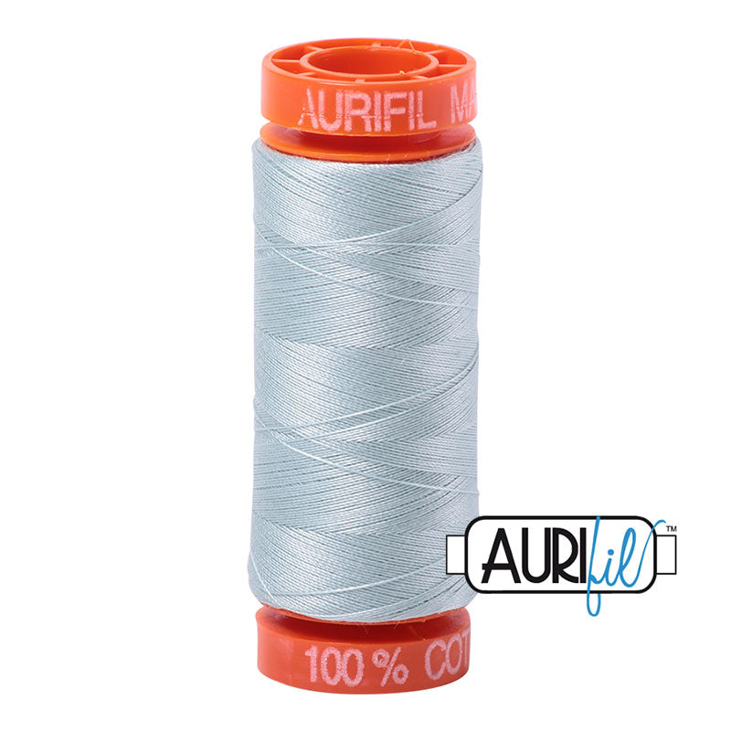 Aurifil Cotton Mako Thread - 50wt - 220m Spool - Light Grey Blue - BMK50 5007