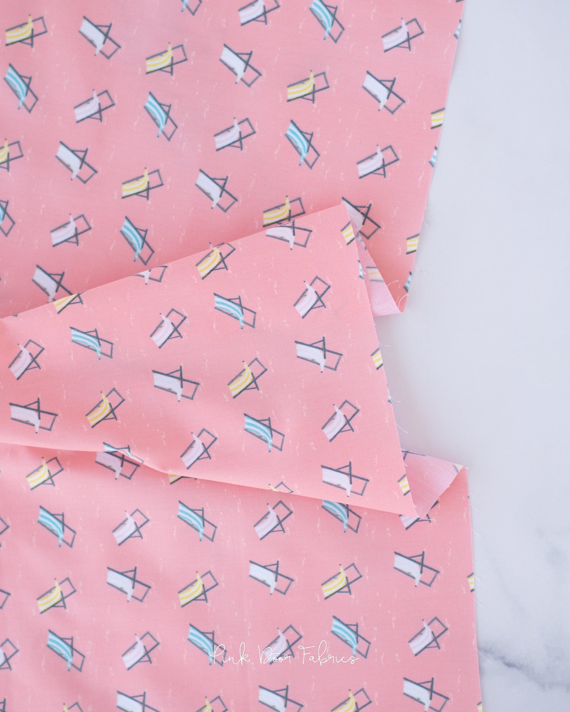 Cotton quilting fabric pattern called 'Prendisole Anacapri'. Part of the 'Capri' fabric collection. Designed by Katarina Roccella for fabric company Art Gallery Fabrics. SKU: CPT-42773. 44-45 inch width.