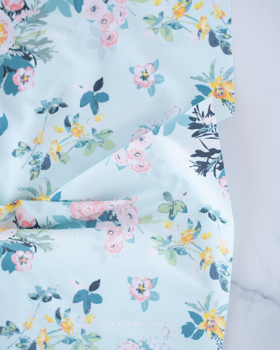 Cotton quilting fabric pattern called 'Giardini di Tiberio'. Part of the 'Capri' fabric collection. Designed by Katarina Roccella for fabric company Art Gallery Fabrics. SKU: CPT-42770. 44-45 inch width.