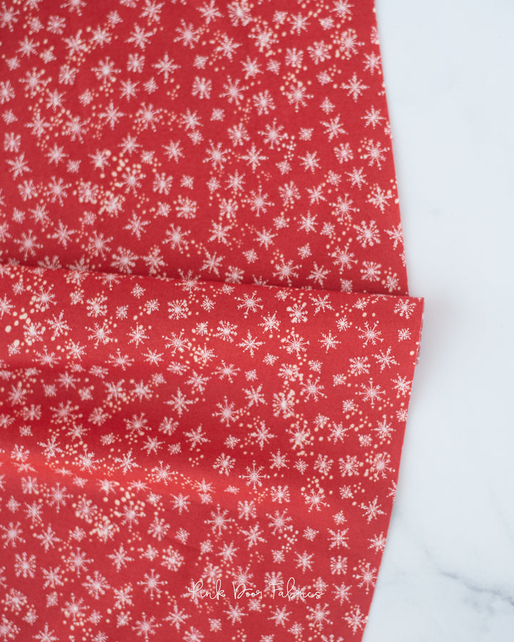 Cheer & Merriment - Snowfall in Cranberry - Fancy That Design House & Co. for Moda Fabrics - 45535 13 - Half Yard