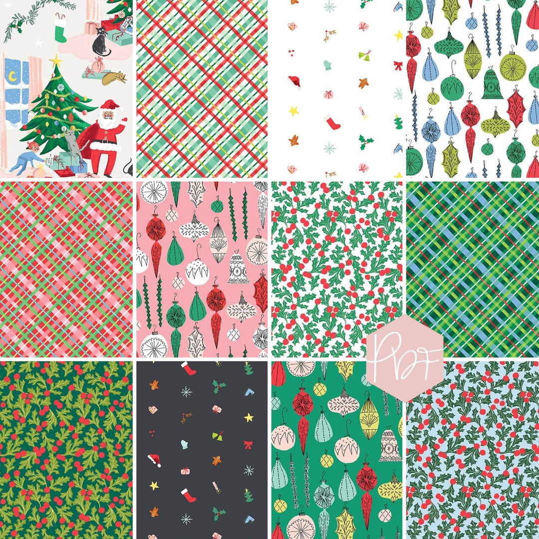 Christmas Charms - Half Yard Bundle of 12 pcs. - CHCHHALF-X
