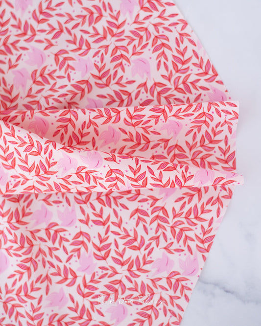 Cotton quilting fabric pattern called 'Festive Carols'. Part of the 'Christmas in the City' fabric collection. Designed by AGF Studio for fabric company Art Gallery Fabrics. SKU: CHC25816. 44-45 inch width.