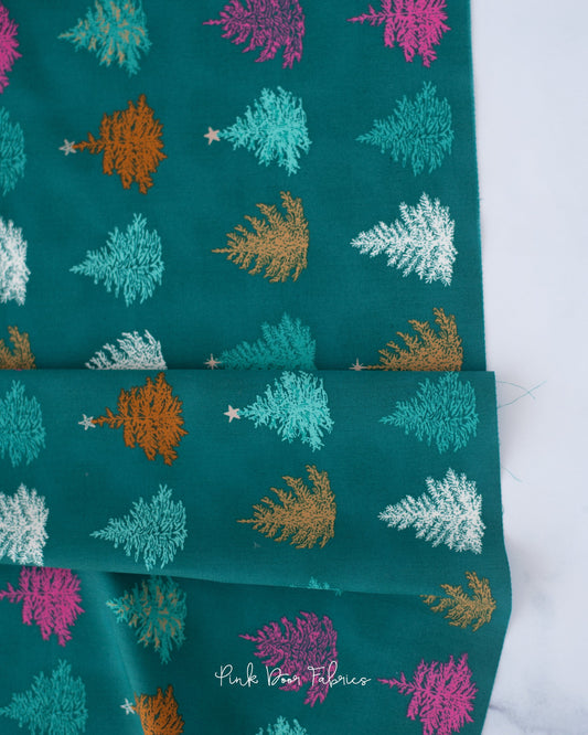 Cotton quilting fabric pattern called 'Christmastime Glow'. Part of the 'Christmas in the City' fabric collection. Designed by AGF Studio for fabric company Art Gallery Fabrics. SKU: CHC25817. 44-45 inch width.