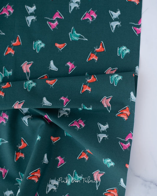 Cotton quilting fabric pattern called 'Freestyle Winter'. Part of the 'Christmas in the City' fabric collection. Designed by AGF Studio for fabric company Art Gallery Fabrics. SKU: CHC25801. 44-45 inch width.