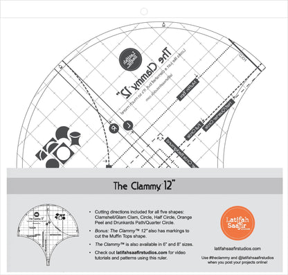 The Clammy - Glam Clam - 12" Acrylic Template - LSS-100