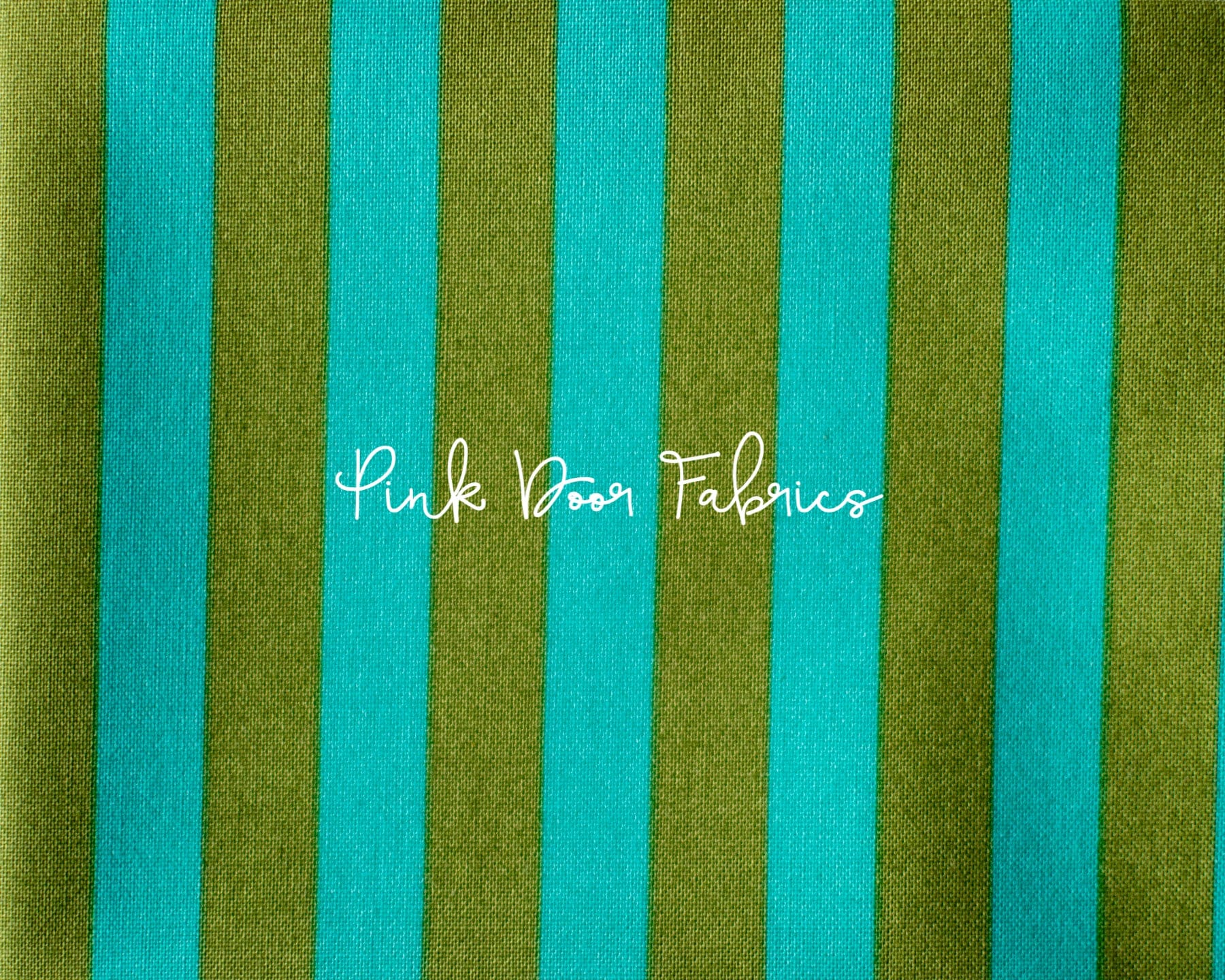 Cotton quilting fabric pattern called 'Tent Stripe in Agave'. Part of the 'True Colors' fabric collection. Designed by Tula Pink for fabric company Free Spirit Fabrics. SKU: PWTP069.AGAVE. 44-45 inch width.