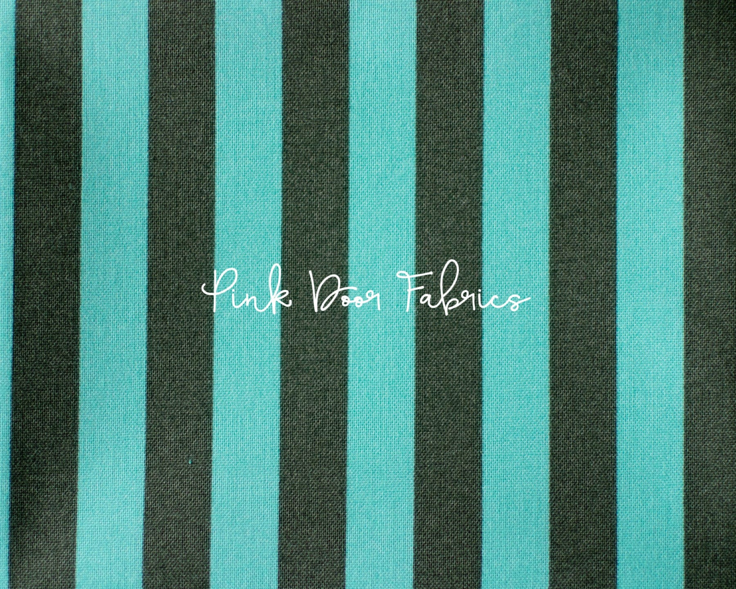 Cotton quilting fabric pattern called 'Tent Stripe in Fern'. Part of the 'True Colors' fabric collection. Designed by Tula Pink for fabric company Free Spirit Fabrics. SKU: PWTP069.FERN. 44-45 inch width.