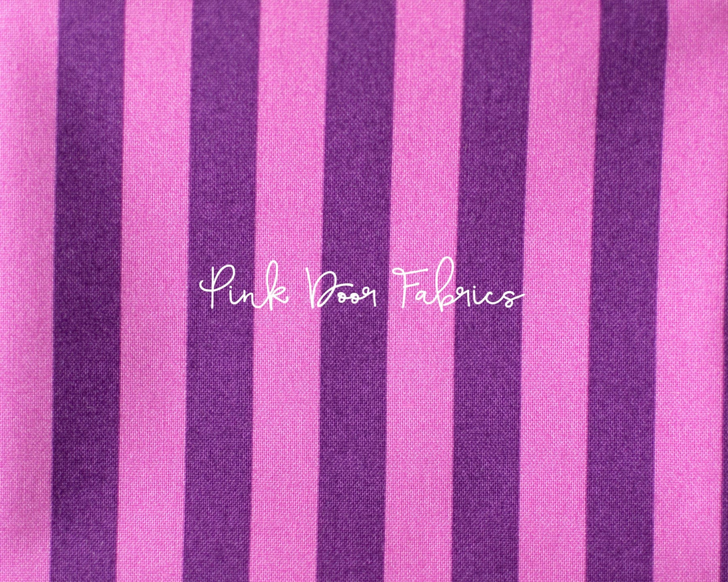Cotton quilting fabric pattern called 'Tent Stripe in Foxglove'. Part of the 'True Colors' fabric collection. Designed by Tula Pink for fabric company Free Spirit Fabrics. SKU: PWTP069.FOXGLOVE. 44-45 inch width.
