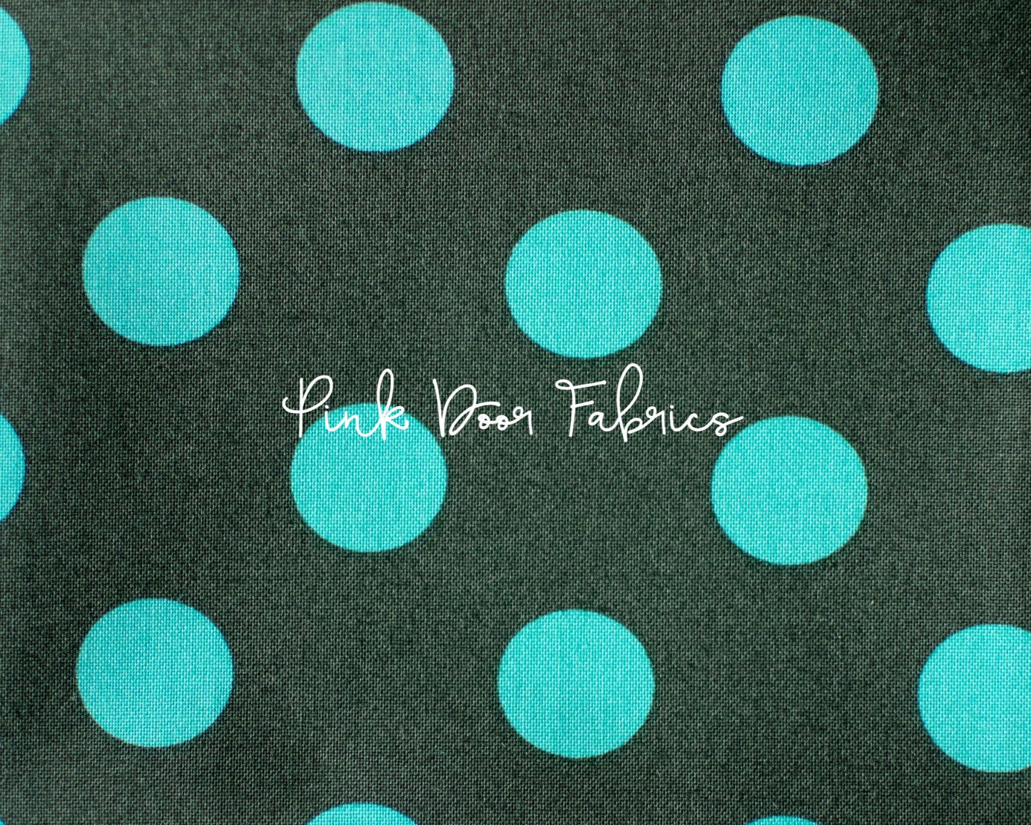 Cotton quilting fabric pattern called 'Pom Poms in Fern'. Part of the 'True Colors' fabric collection. Designed by Tula Pink for fabric company Free Spirit Fabrics. SKU: PWTP118.FERN. 44-45 inch width.