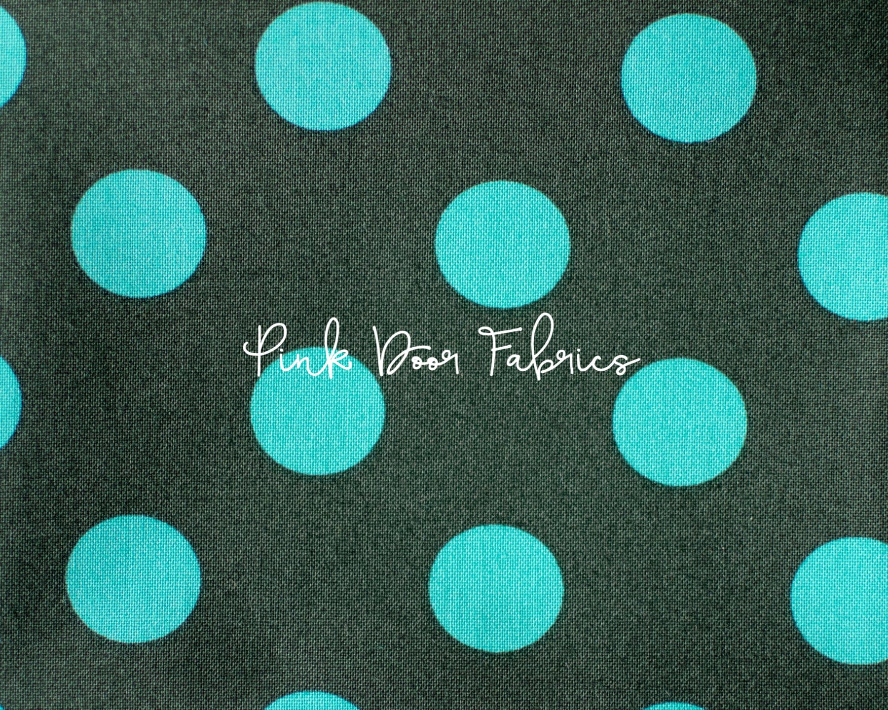 Cotton quilting fabric pattern called 'Pom Poms in Fern'. Part of the 'True Colors' fabric collection. Designed by Tula Pink for fabric company Free Spirit Fabrics. SKU: PWTP118.FERN. 44-45 inch width.