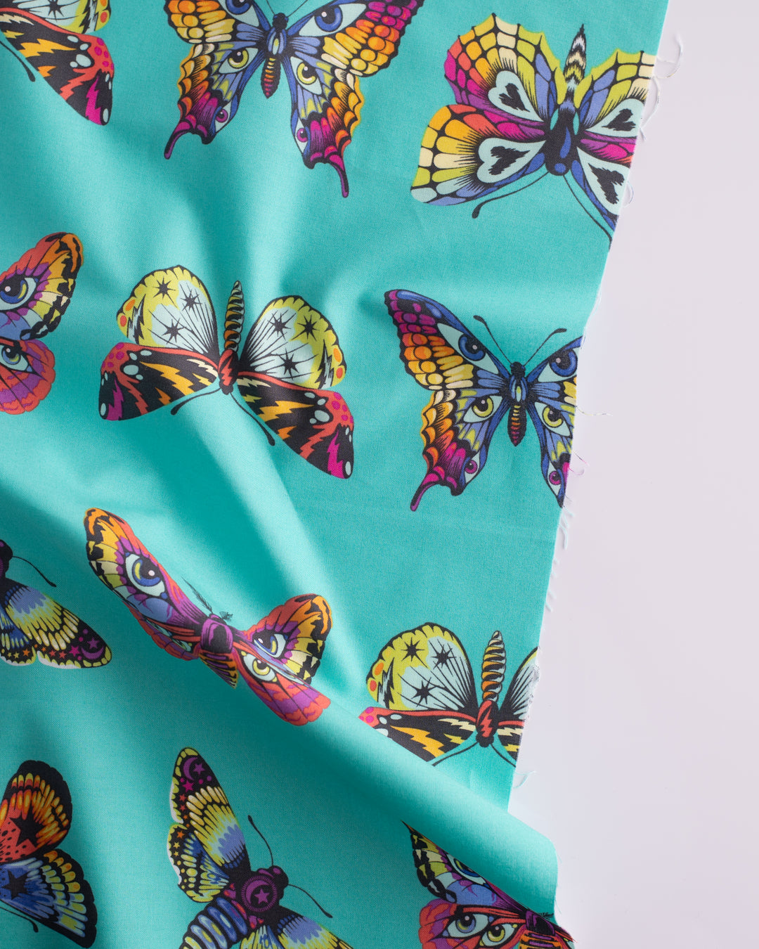 Daydreamer - Butterfly Hugs in Lagoon - Tula Pink for Free Spirit - PWTP171.LAGOO - Half Yard