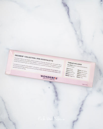 Pink Door Palette - a curated 80 wt. thread set from Wonderfil Threads