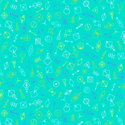 Deco Glo II - Glitter in Blue Java - CS-787-T - Half Yard