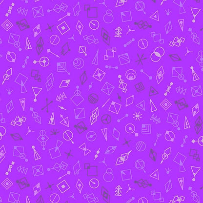 Deco Glo II - Glitter in Elderberry - CS-787-P - Half Yard