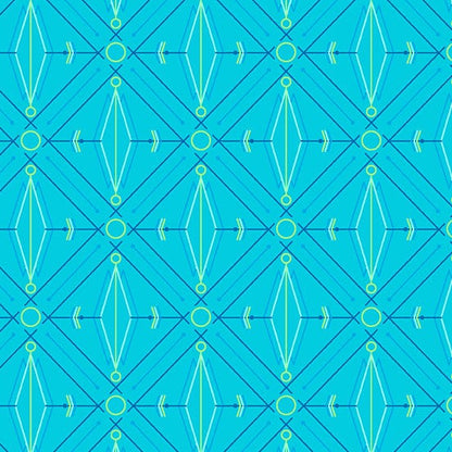 Deco Glo II - Lotus in Boysenberry - CS-78-B - Half Yard