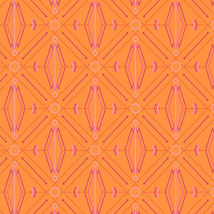 Deco Glo II - Lotus in Mango - CS-78-O - Half Yard