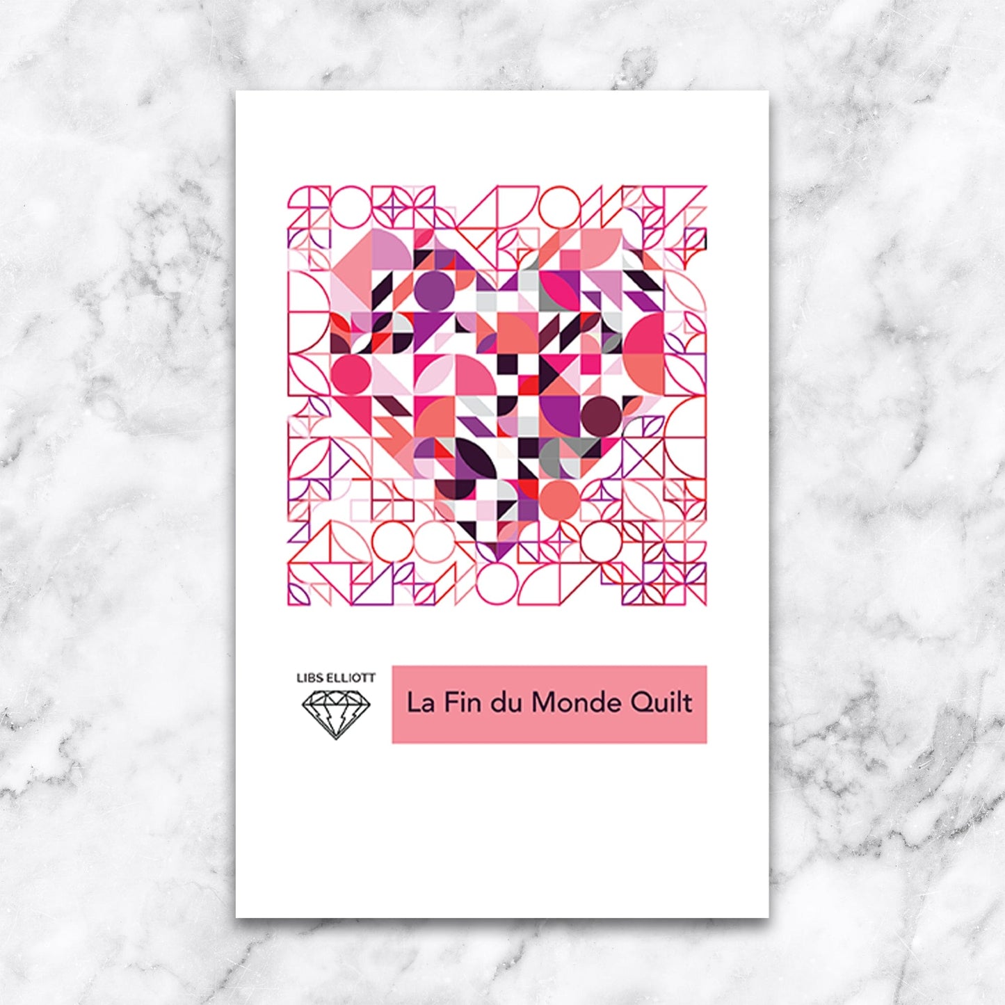 Paper quilt pattern called 'La Fin Du Monde' by Libs Elliott. SKU: EE-PATT-019