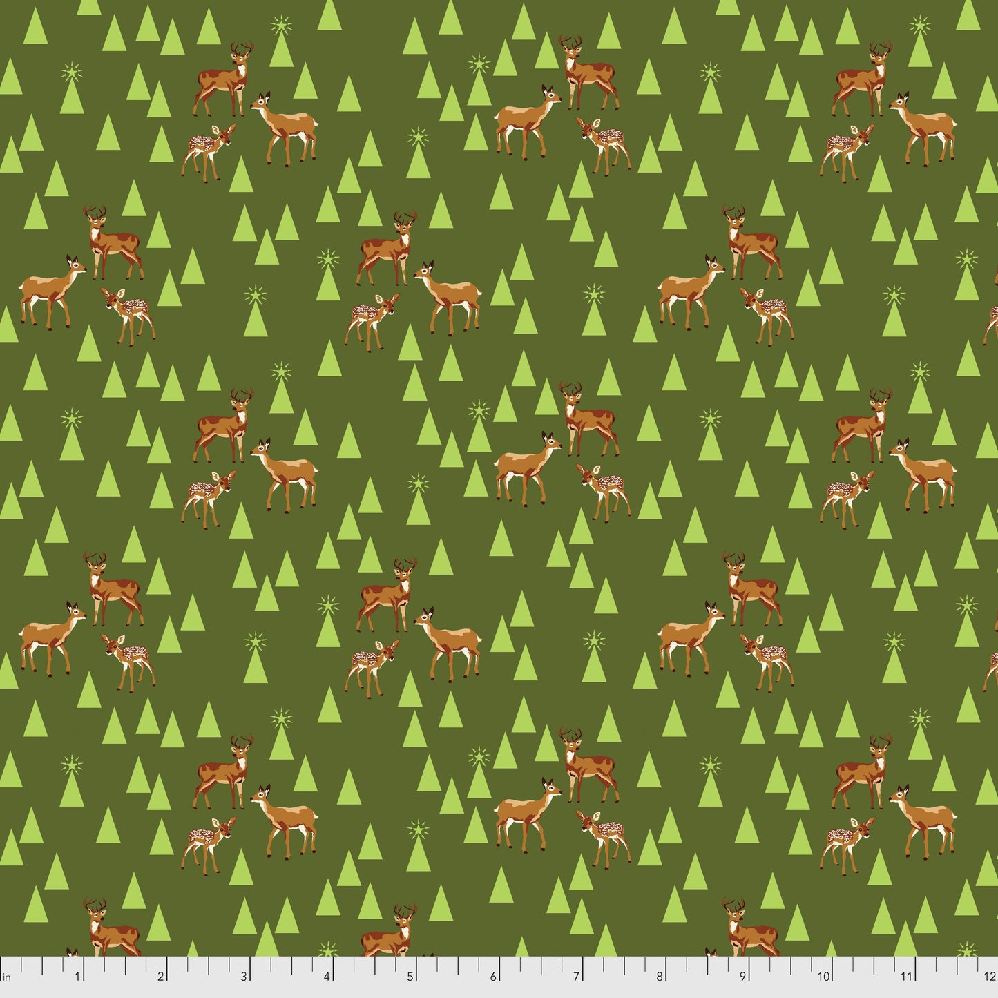 Holiday Homies Flannel - Road Trip in Pine Fresh - Tula Pink for Free Spirit - FNTP003.PINEF - Half Yard